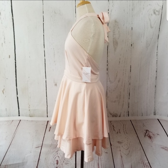 KALANI HILLIKER for Alyce Criss Cross Halter Dress - Picture 4 of 8